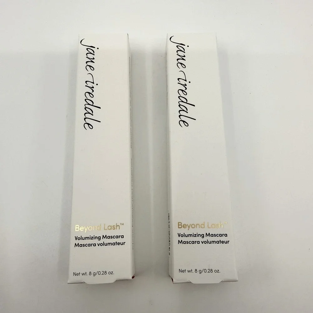 Jane Iredale Set of 2 BEYOND LASH Volumizing MASCARA BLACK INK Sealed NEW